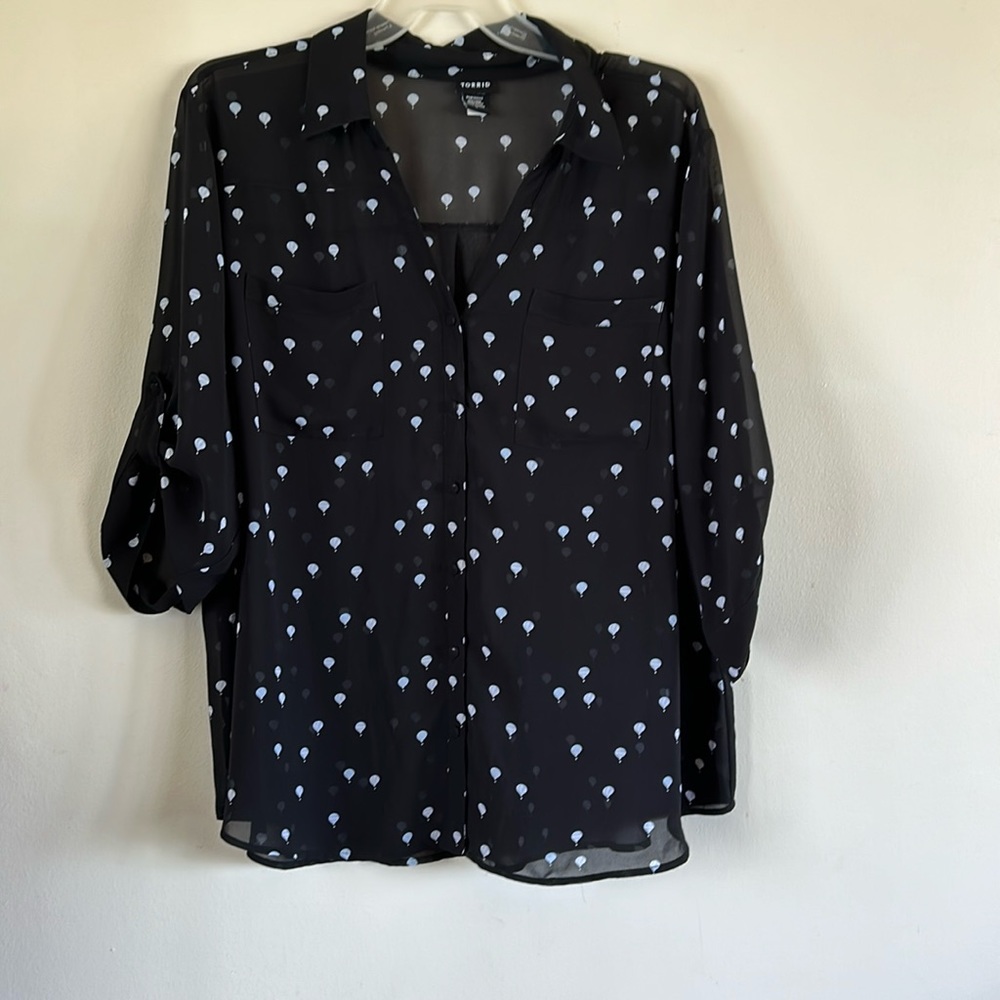 Torrid sheer top